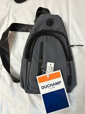 Duchamp Gray Men’s Sling Crossbody Bag